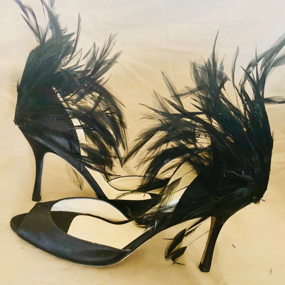 Jimmy Choo feathered